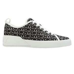 DKNY Womens/Ladies Mar Faux Leather Sneakers / White/Black